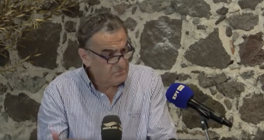 Χαιρετισμός του Χ. Αθανασίου στην υπογραφή της σύμβασης για το Φράγμα Τσικνιά