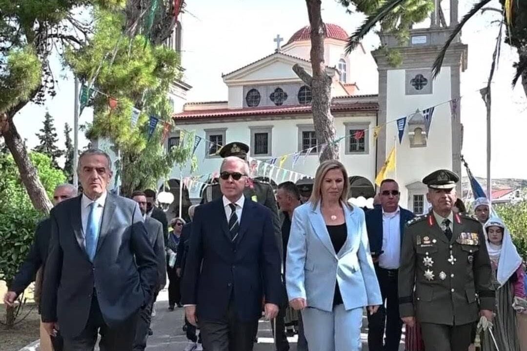 Ο Χαράλαμπος Αθανασίου στις εκδηλώσεις για τα 114 χρόνια από την απελευθέρωση της Λήμνου